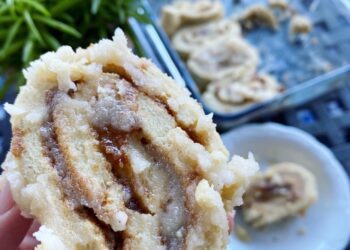 Easy Healthy Cinnamon Rolls (no yeast required!)